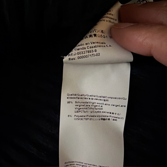 Boss Women's Fantasia Ribbed Bell-Sleeve Wool Sweater - Size Small - Picture 7 of 9